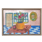 Vintage Pentekening Rien Van Kol Modern Ingelijst Schilderij thumbnail 1