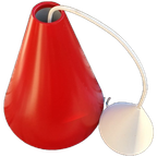Vintage - Hanglamp - Kegelvorm - Rood - IKEA thumbnail 1