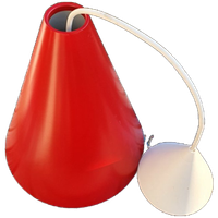Vintage - Hanglamp - Kegelvorm - Rood - IKEA