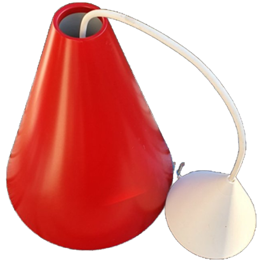 Vintage - Hanglamp - Kegelvorm - Rood - IKEA 1
