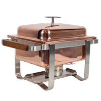 Vintage Spring Swiss Rechaud Koper Rvs Chafing Dish Compleet
