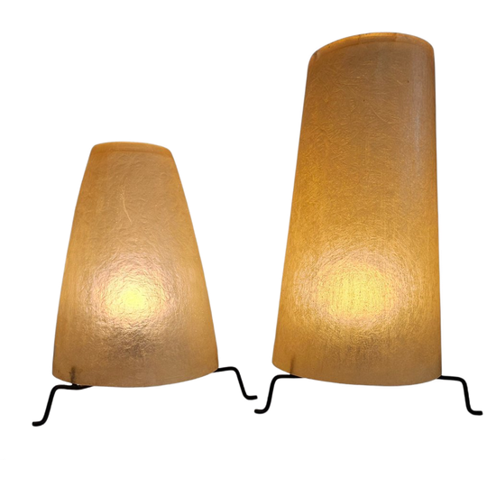 Set Resin Table Lamps / Height 43 Cm 1