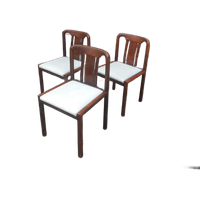 3 Vintage Eiken Houten Stoelen Organisch Jaren 70