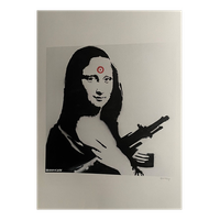 Banksy (1974) - Mona Lisa With Gun