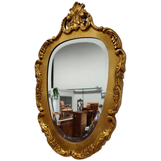 Vintage Rococo Barok Facet Geslepen Spiegel Schouwspiegel 13 1