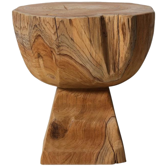 HKLIVING | Arched Wooden Kruk - Teak 1