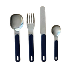 Vintage Cutlery Set Wiht Navy Handle thumbnail 1