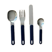 Vintage Cutlery Set Wiht Navy Handle
