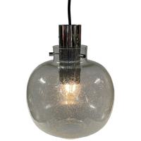 Glazen Space Age Hanglamp, Glashütte Limburg, Duitsland 1970'S