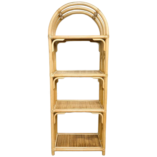 Vintage Rotan Bamboe Boogkast Kast 1