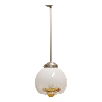 Vintage Grote Murano Glas "Mazzega" Hanglamp, Italië Jaren '70