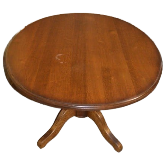 Grote Ovale Massief Eikenhouten Eettafel 1