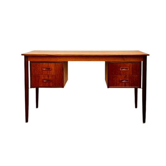 Vintage Deens Bureau Midcentury Teak Jaren 60 1