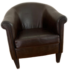 Chesterfield Club Chair Donkerbruin thumbnail 1