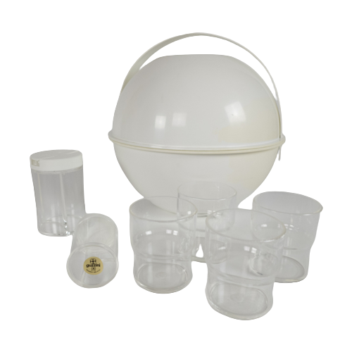 Guzzini - Made In Italy - Carlo Viglino - Plastic Design - Ball Picknick Set - 1970S