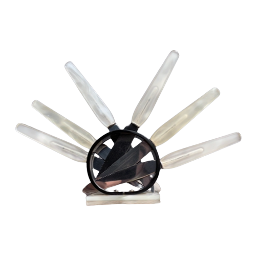 White Lucite Knife (Display) Set 1960S