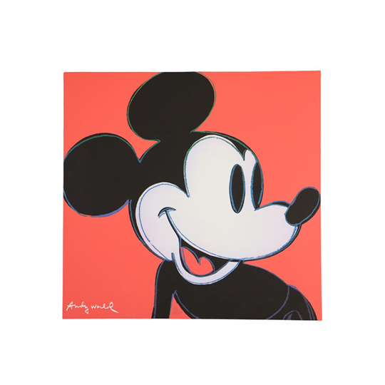 Offset Litho Naar Andy Warhol Mickey Mouse Rood 581/2400 Pop Art Kunstdruk 1