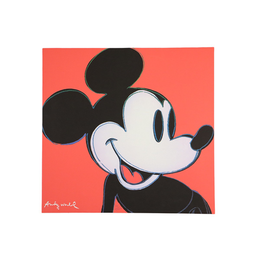 Offset Litho Naar Andy Warhol Mickey Mouse Rood 581/2400 Pop Art Kunstdruk