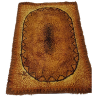 Vintage Wollen Vloerkleed | Deens Vloerkleed Oranje Bruin Wo