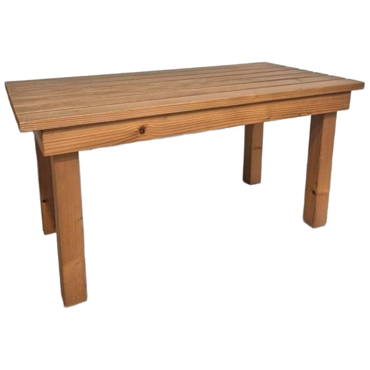 Vintage Grenen Latten Bankje 1