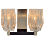 Vintage Wandlamp Chroom Glas Design Lamp ‘60 Mid Century thumbnail 1