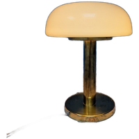 Vintage Glazen Tafellamp, Deens Design