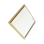 Belgo Chrome Diagonal Hanging Mirror, 1970S. thumbnail 1