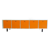 Prachtige Oranje Retro Vintage Tv Kast