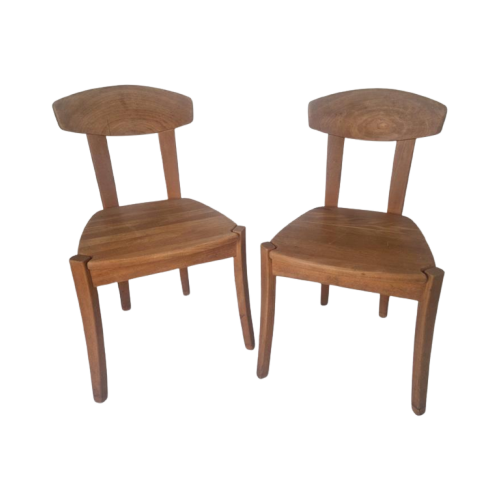 2 Vintage Houten Stoelen