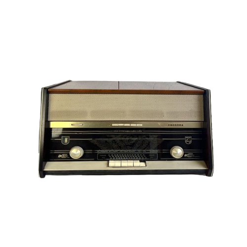 Vintage Radio Met Platenspeler Philips A41122