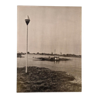 Zwart Wit Foto Op Hardboard Olst Veerpont Daf Reclame thumbnail 1