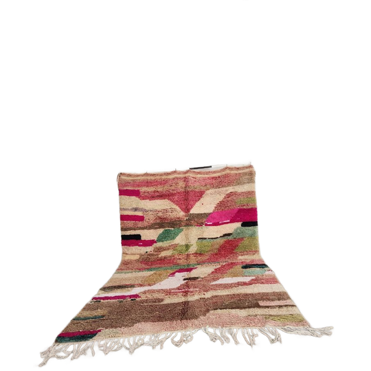 Vintage Boujaad Vloerkleed 300x200 Cm – Handgeknoopt Marokkaans Berber Tapijt – Multicolor Wol – Mid-century Design 1