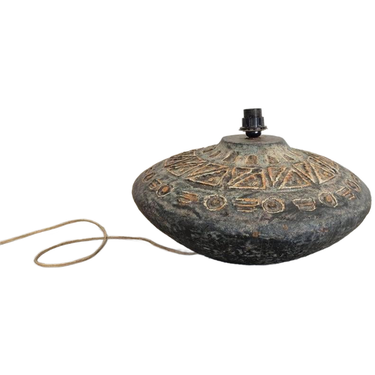 Zeer Grote Mid Century Keramiek Tafellamp Vintage Design 1