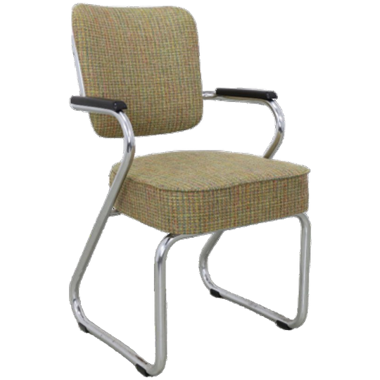 Vintage Buisframe Stoel Paul Schuitema Fana 1960s Nieuw Gestoffeerd 1