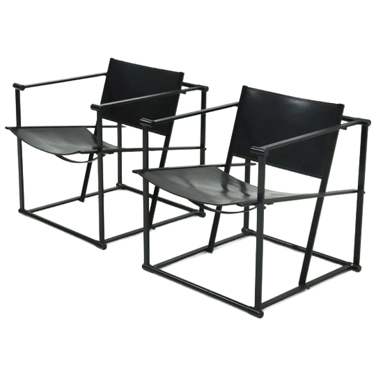 Set Of 2 Lounge Chairs Model Fm60 By Radboud Van Beekum For Pastoe 1980s 1