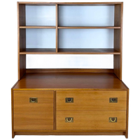 Laag Teak Boekenkast