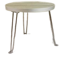 Spiegel Bijzettafel Klaptafel, Rond thumbnail 1