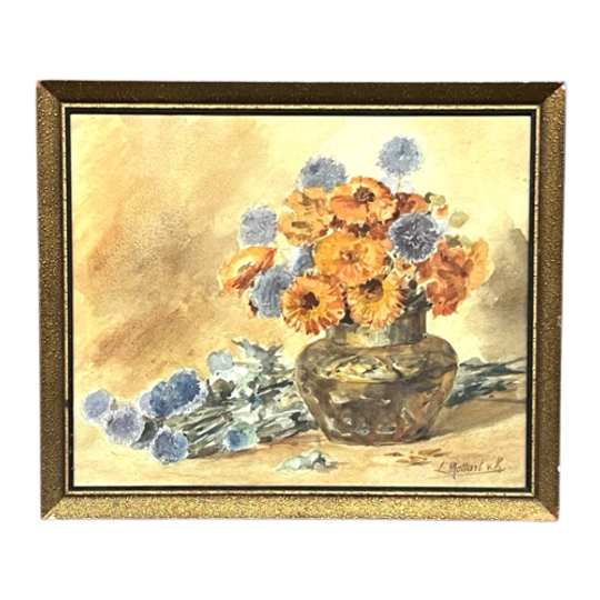 Léonie Mottard Van Marcke (1862-1936). Stilleven Met Bloemen. 1