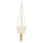 Bazar Bizar | De Macramé Plantenhanger - Wit - S thumbnail 1