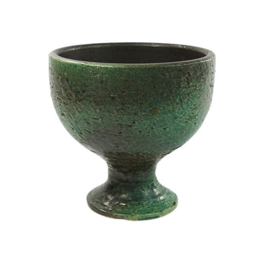 Vintage Pot Robuust Op Voet Groen | Kerst 1