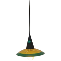 Memphis Milano Postmodern Hanglamp Design Geel Groen.