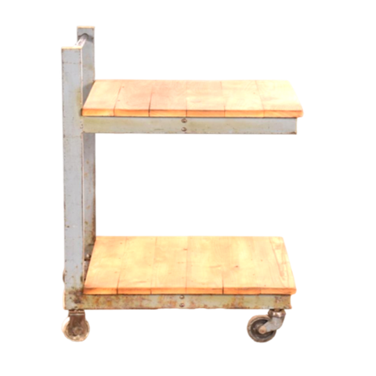Industriële Bijzettafel, Keukentrolley, Koffietafel, Trolley 1