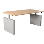 Rohde & Grahl Bureau, Eiken Blad, 180 X 90 Cm, Hoogte Instelbaar Onderstel D.M.V. Handslinger thumbnail 1