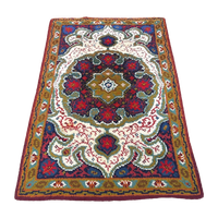 Geknoopt Vloerkleed Pers Karpet Veelkleurig Boho