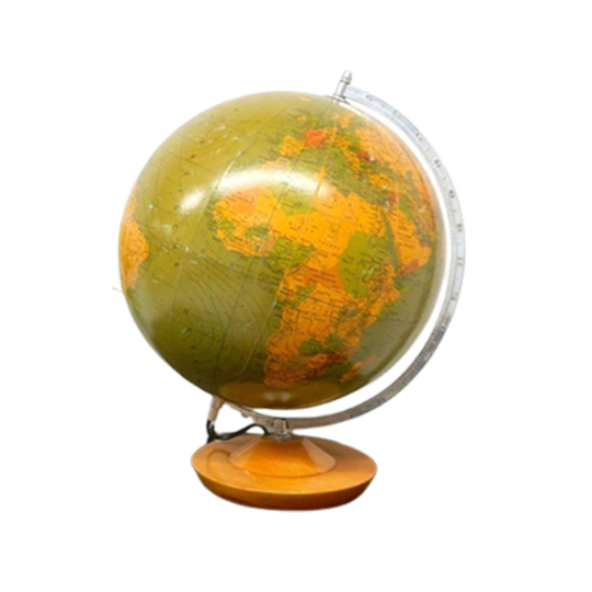 Retro Vintage Wereldbol Globe Lamp Tafellamp Voor 1986 1