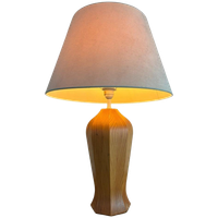 Vintage Scandinavische Grenen Pinewood Tafellamp 70's Design