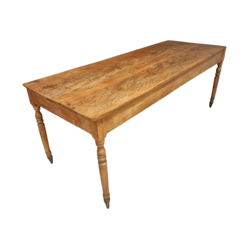 Antieke Franse Tafel Eettafel Iepenhout 77 X 197 Cm