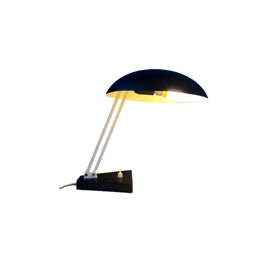 Zwarte Vintage Flexibele Bureaulamp Van Hala Bauhaus Style 1
