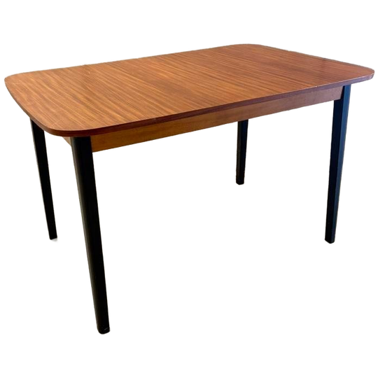 Deense Teakhouten Eettafel, Jaren 60 1