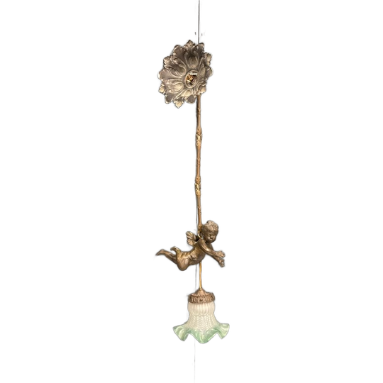 Hanglamp Met Bronzen Engel 1